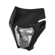 Phare LED + plaque compatible avec KTM 690 Enduro / R XDure SW3 DRL ECE noir