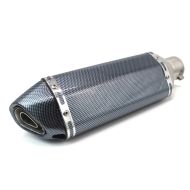 Auspuff Force passend für Kawasaki GPZ 500 S Schalldämpfer Carbon Look