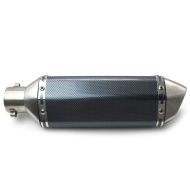 Auspuff Force passend für Benelli BN 600 / 302 / R Schalldämpfer Carbon Look-Edelstahl