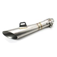 Echappement Zaddox Cone Silencieux Moto Pot Inox Titane