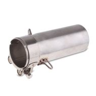 Tube de adaptateur silencieux compatible avec Yamaha YZF-R6 06-16 inox Zaddox VE1