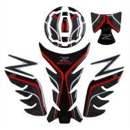 Protège réservoir compatible avec Kawasaki Z 900 17-24 Tankpad Zaddox TPS rouge