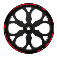 Felgenrandaufkleber Racing Style passend für Ducati Streetfighter V4 / V2 17 Zoll Felgen Aufkleber Zaddox rot