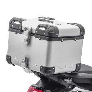 Motorrad Alu Top Case Bagtecs XS45 Aluminium Universal 45 Liter silber