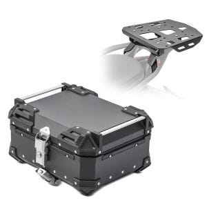 Set top case + Porte-bagages compatible avec Ducati Multistrada V4 / S 21-24 noir XB28 Universal 28 litres