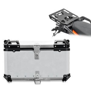 Set top case + Porte-bagages compatible avec KTM 1290 Super Adventure S / R 21-24 argent XB65