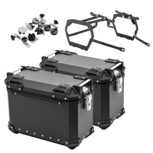 Valises laterales aluminium + supports compatible avec KTM 1290 Super Adventure R / S 21-24 Bagtecs XW30 noir