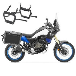 Valises laterales aluminium + supports pour Yamaha Tenere 700 / World Rally / Raid 19-24 Bagtecs XW38 noir