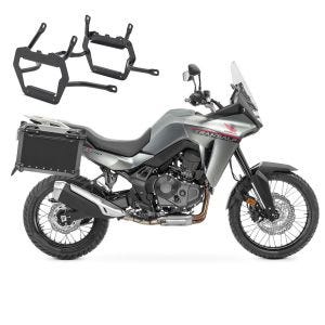 Set Alukoffer + Kofferträger passend für Honda Transalp XL 750 23-24 Aluminium Koffer Bagtecs XW30-38 schwarz
