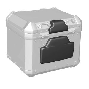 Rückenpolster passend für Motorrad Alu Topcase Aluminium Sozius Rückenlehne Bagtecs RL2U