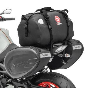 Motorrad Satteltaschen mit Hecktasche Bagtecs CRB + XF40 Drybag 100 L