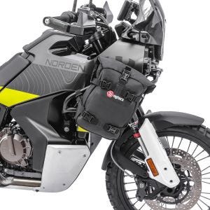 Sacoche compatible avec pare carter paire 2x10L Bagtecs CB4 dry bag compatible avec protection moteur impermeable DPLB