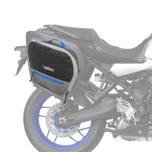 Bagtecs Innentaschen Set passend für Yamaha Tracer 9 / GT 21-24 passend für original Seitenkoffer Tour und City blau-schwarz DPLI2