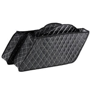 Standard Koffer Innenverkleidung passend für Harley Davidson Touring 14-24 Craftride KV1 schwarz weiß