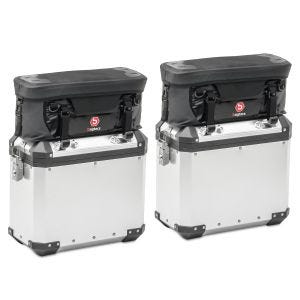 Set 2x Zusatztasche passend für Alukoffer wassserdicht Aluminium Koffer Tasche WP1 Bagtecs