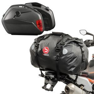 Set Valises laterales compatible avec Honda NC 750 S / X avec Supports SC22 et Sacoche de Selle XF60