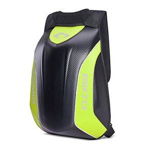 Hartschalen Rucksack Motorrad Bagtecs Carbon 30Ltr neon gelb_1