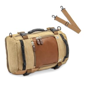 Motorrad Rucksack Canvas Craftride VG6 Vintage Hecktasche 28Ltr Retro braun DPLU3