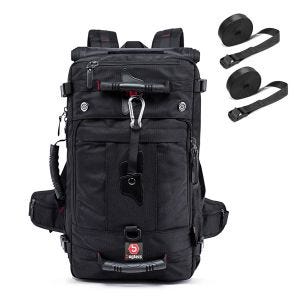 Sac à dos moto Bagtecs HK2 Sacoche de selle incl. sangles 35Ltr en noir
