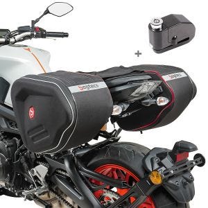 Set Satteltaschen + Alarm Bremsscheibenschloss für KTM 790 / 390 / 125 Duke Bagtecs RF1-BSS_1