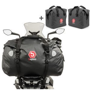 Set Aluminium Seitenkoffer Innentaschen Links und Rechts und Hecktasche Bagtecs XF60 60 Liter für BMW R 1200 GS/ Adventure 04-18_1