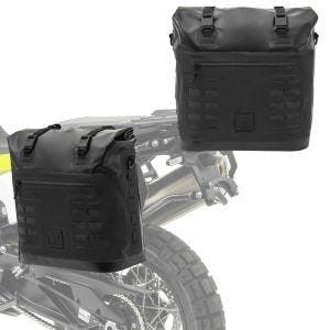 2xMotorrad Satteltasche Bagtecs IPX 35L Seitentasche wasserdicht paar schwarz