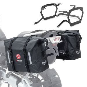 Satteltaschen Set WP8 passend für BMW R 1200 GS / Adventure 13-18 mit Kofferträger Bagtecs DPLM1