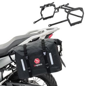 Sacoches cavalières Set compatible avec Honda Transalp 750 23-24 avec supports Bagtecs WP8 DPLM1