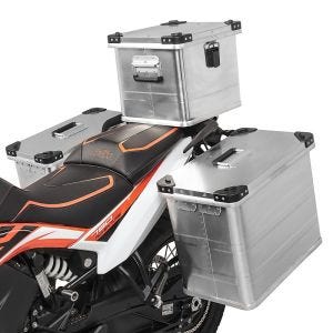 Alu Koffer 34-45L Topcase 36L für KTM 790 Adventure / R 19-20 mit Kofferträger
