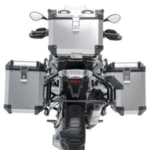 Set Valises laterales aluminium + topcase + supports pour Honda Transalp XL 750 23-25 Bagtecs ADSX140 argent