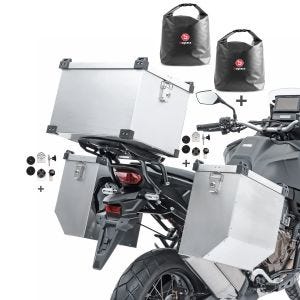 Set Alukoffer Atlas A8 2x36l für KTM 690 Enduro/ R + Topcase 45l + Innentaschen_1