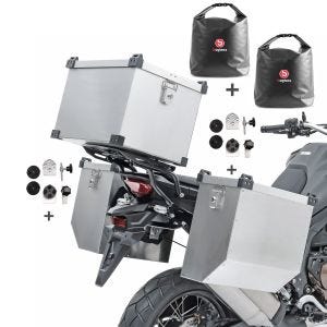 Set Alukoffer Atlas A2 36-41l für KTM 690 Enduro/ R + Topcase 45l + Innentaschen_1
