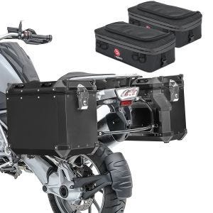 Set Alu Koffer ADX90B für BMW R 1250 GS Adventure 19-21 + Kofferträger Seitenkoffer + 2x Zusatztaschen Bagtecs_1