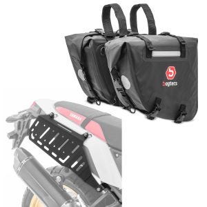Set Sacoches laterales WP6 + Supports latéraux adapté à Yamaha Tenere 700 19-24 Bagtecs TW18 DPL1