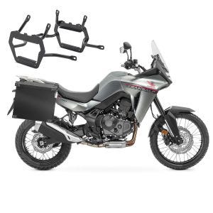 Valises laterales aluminium + supports pour Honda Transalp XL 750 23-24 Bagtecs NB40 noir