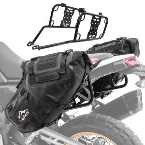 Set Sacoches laterales MT142 + Supports latéraux adapté à Yamaha Tenere 700 / World Raid / Rally 19-24 Bagtecs TW13