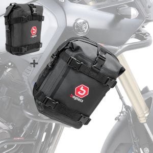 Set Sturzbügeltaschen Bagtecs K3 passend für Motorrad Schutzbügel wasserdicht 2x 6Ltr in schwarz Paar