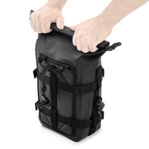 Sacoche pare carter Bagtecs K3 compatible avec protecteur moteur imperméable 6Ltr en noir DPL19