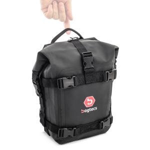 Sacoche pare carter Bagtecs K3 compatible avec protecteur moteur imperméable 6Ltr en noir DPL22