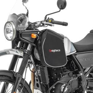 Sacoche pare carter compatible avec Royal Enfield Himalayan Bagtecs K5 Set pour protecteur moteur noir DPLB2