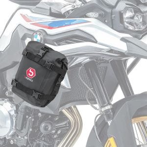 Sacoche pare carter paire compatible avec BMW F 850 GS / Adventure Bagtecs K3 6Ltr noir DPLM1