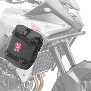 Sacoche pare carter paire compatible avec Honda Transalp XL 700 / 650 / 600 V Bagtecs K3 6Ltr noir DPLM1