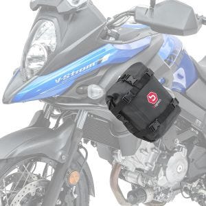 Sacoche pare carter paire compatible avec Suzuki V-Strom 650 / XT Bagtecs K3 6Ltr noir DPLM1