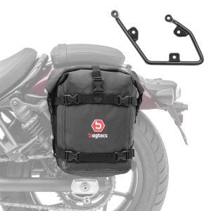 1x Sacoche laterale K4 + 1x Support de Sacoches compatible avec Yamaha XV 950 / R 14-20 gauche