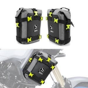 Set Sacoches pare carter Bagtecs G3N compatible avec protecteur moteur imperméable 2x 6Ltr paire DPLI1