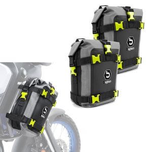 Set Sacoches pare carter Bagtecs G3N compatible avec protecteur moteur imperméable 2x 6Ltr paire DPLI2