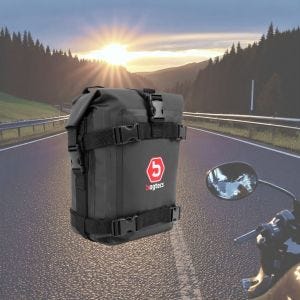 Sacoche de protection Bagtecs K3 6 litres noire pour moto étanche DI050