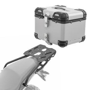 Set Alu Topcase + Gepäckbrücke passend für Honda CB 500 F 12-16 Bagtecs XS45 silber