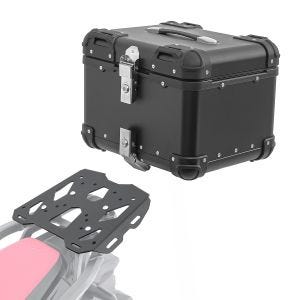 Set Alu Topcase + Gepäckbrücke passend für Honda Africa Twin 1100 Adventure Sports 20-24 Bagtecs XS45 schwarz