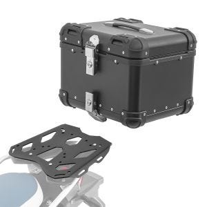 Set Alu Topcase + Gepäckbrücke passend für BMW F 750 / 850 GS 18-23 Bagtecs XS45 schwarz